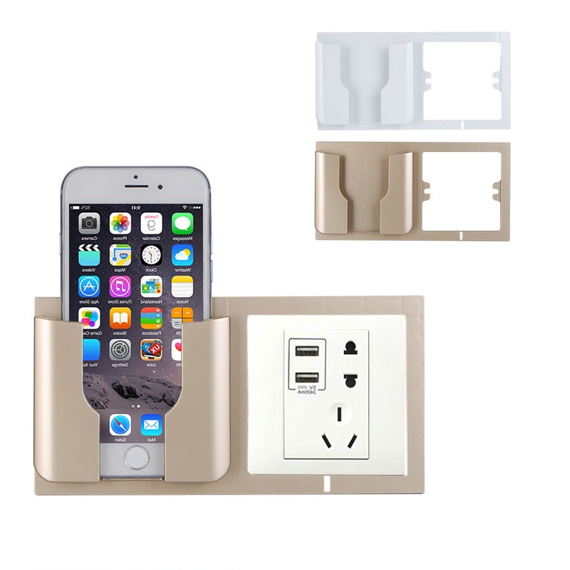 

Multifunctional Wall Socket Mobile Phone Stand Wall Charging Holder Bracket for Phone under 6 inches