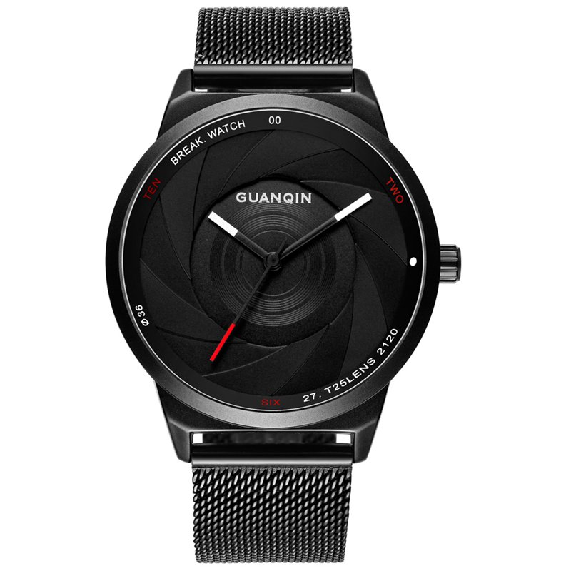 

GUANQIN GS19074 Men Watch Luxury Fashion Creative Steel Strap Male Quatz Wrist Watch