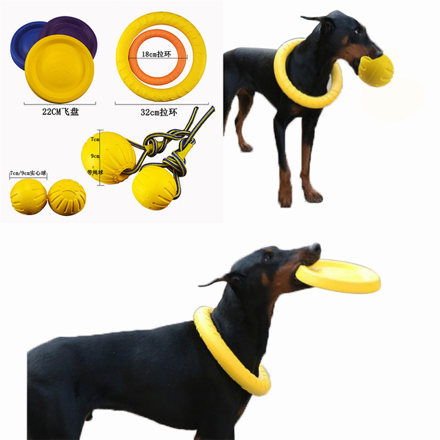 

Wearing Rope Eva Pet Ball Dog Toy Pet Frisbee Resistant Bite Pull Ring Pet Supplies Pet Leash
