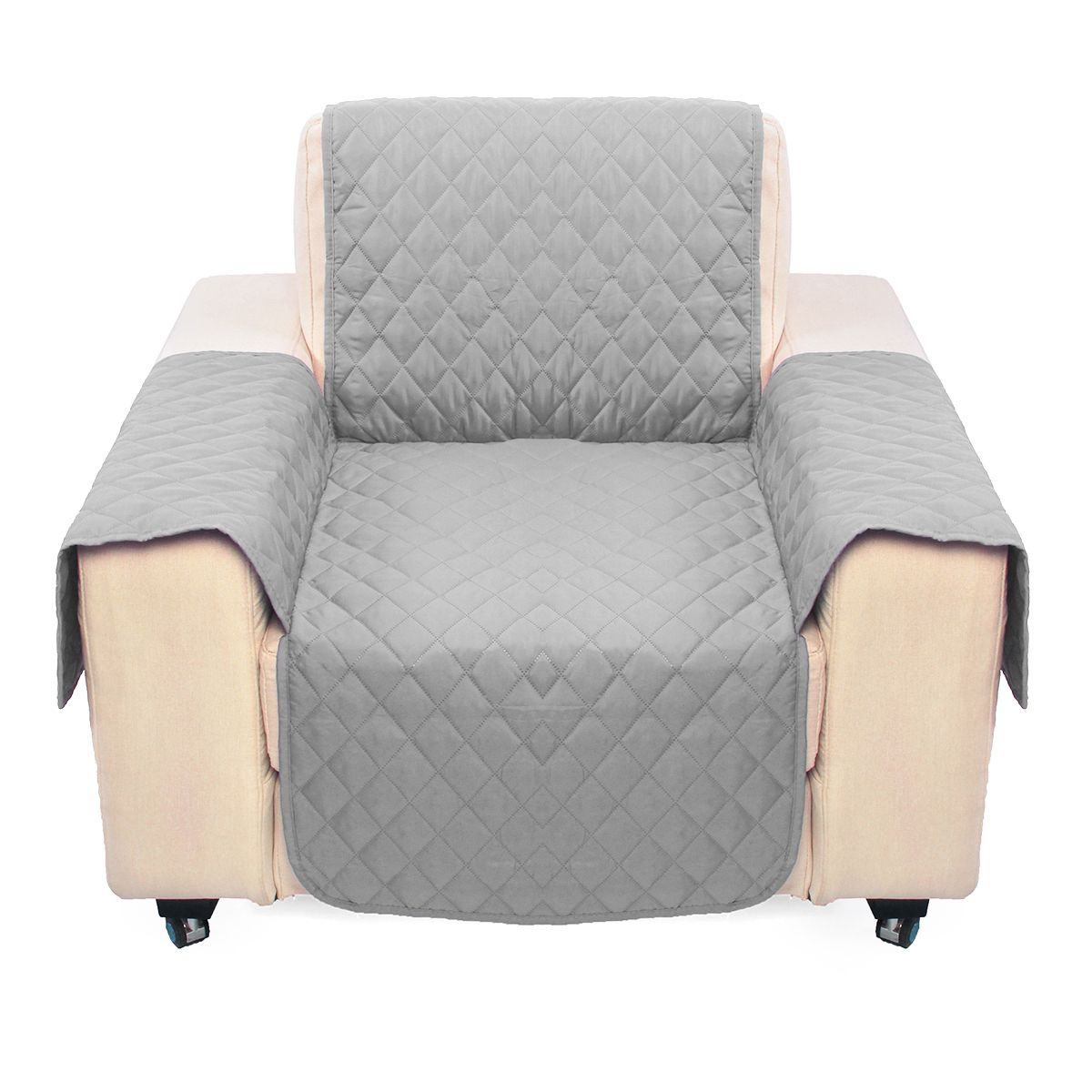 

Светло-серый Кухонный уголок для дивана для новорожденных Защитная крышка Съемный W / ремень Водонепроницаемы 1 Seater S
