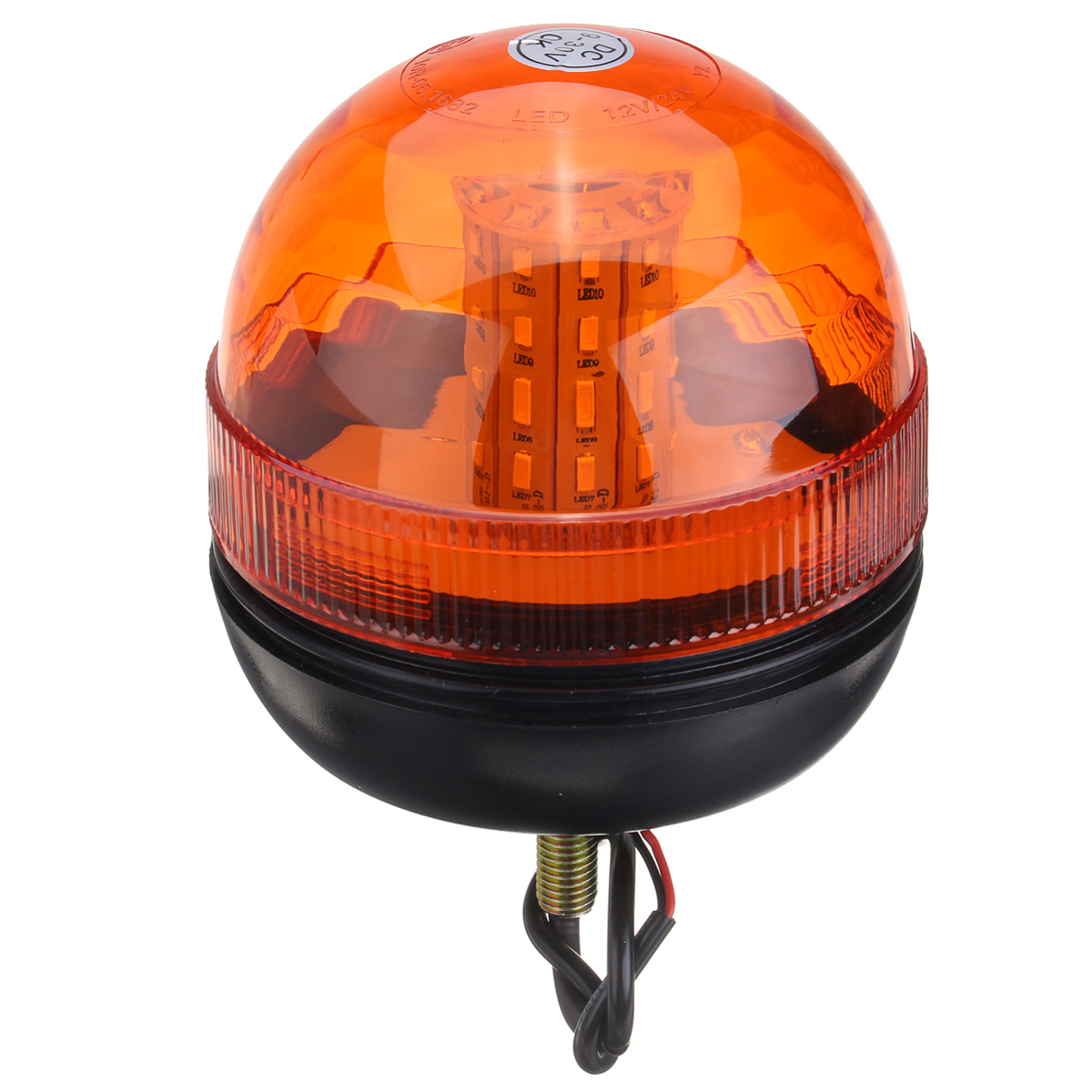 

12V-24V LED Rotating Flashing Amber Beacon Flexible Tractor Warning Signal Light
