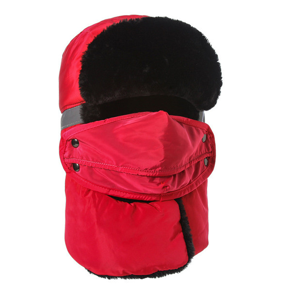 

Mens Unisex Warm Thickening Full-protection Mask Face Neck Hat Winter Waterproof Skiing Cap