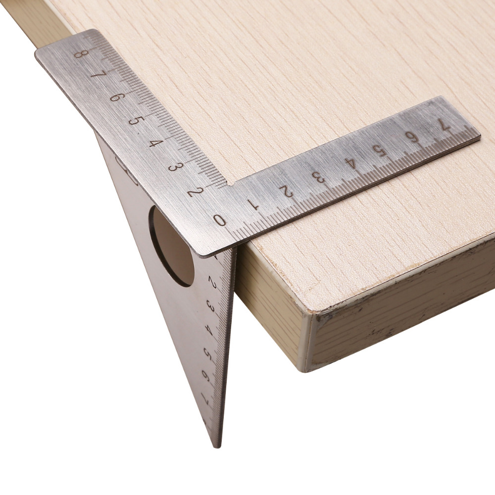 

Stainless Steel Woodworking Ruler Square Layout Miter Triangle Rafter 45 Degree 90 Degree Metric Gauge Measuring Tools
