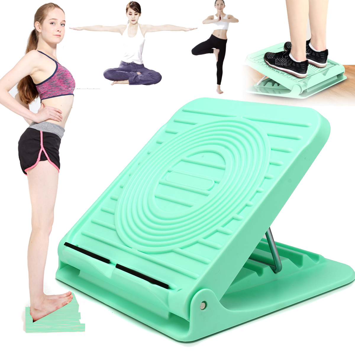

Calf Stretching Balancing Exercise Stretching Shaft Support Muti-position Adjustment Slant Board