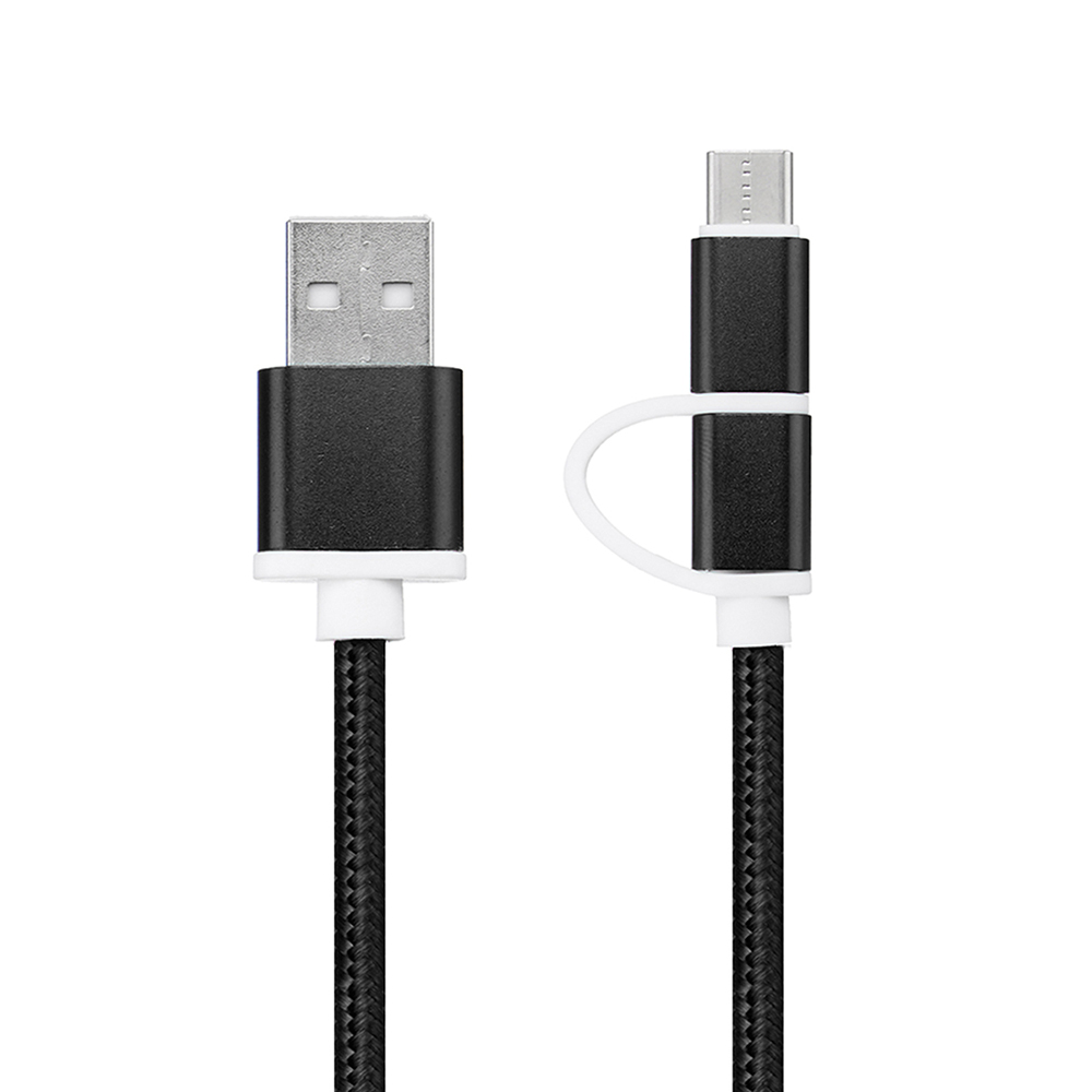 

Bakeey 2 in 1 Type C Micro USB Charging Data Cable 3.28ft/1m for Xiaomi Mi A2 Pocophone F1 Honor 8X