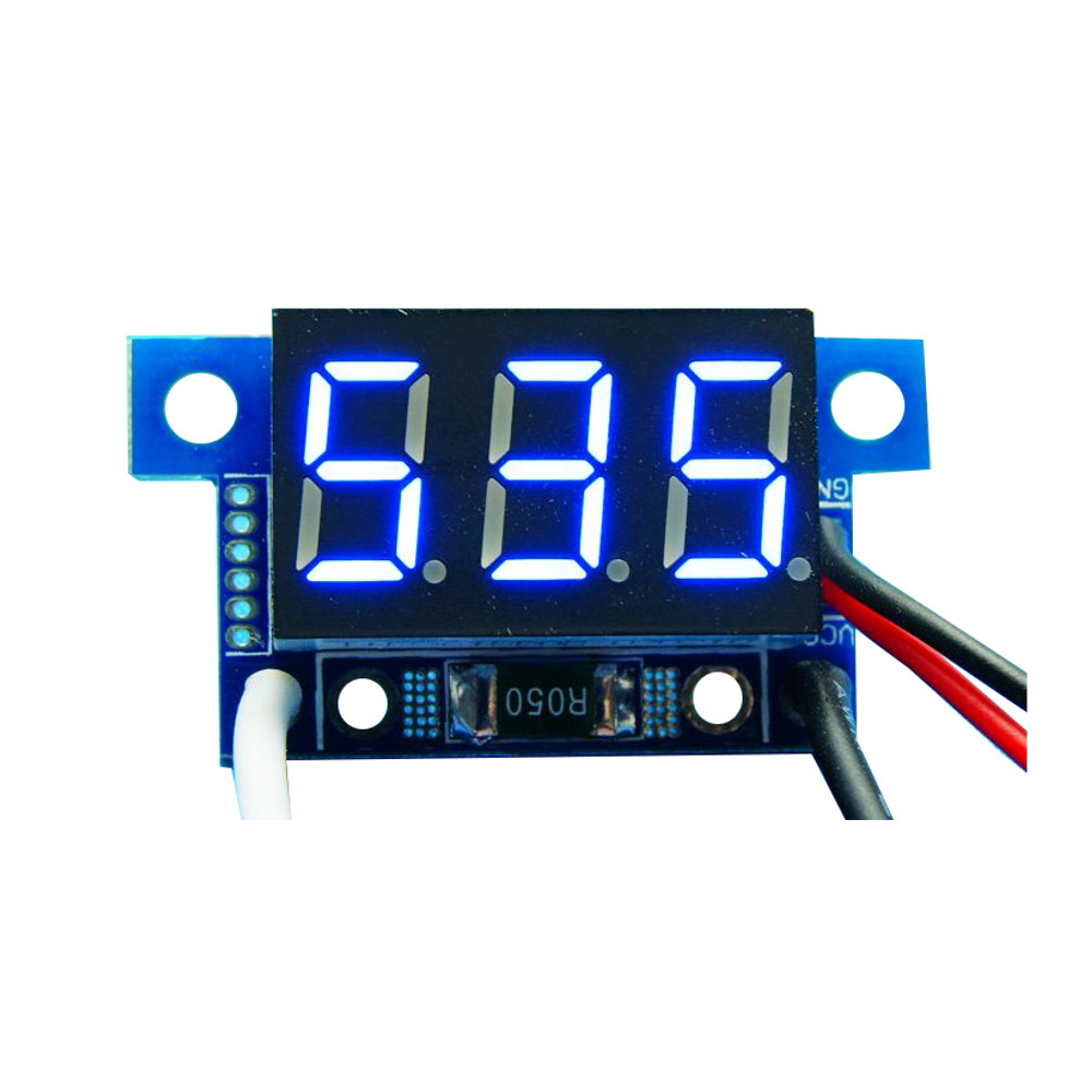 

3pcs Blue Light Mini 0.36 Inch DC Current Meter DC0-999mA 4-30V Digital Display With Reverse Connection Protection Ammeter