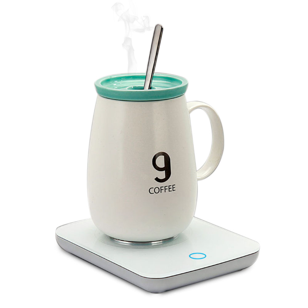 

MUFOR 55℃ Warm Water Bottle Heating Coaster Thermostat Cup Promotional Gifts Ceramic Cup