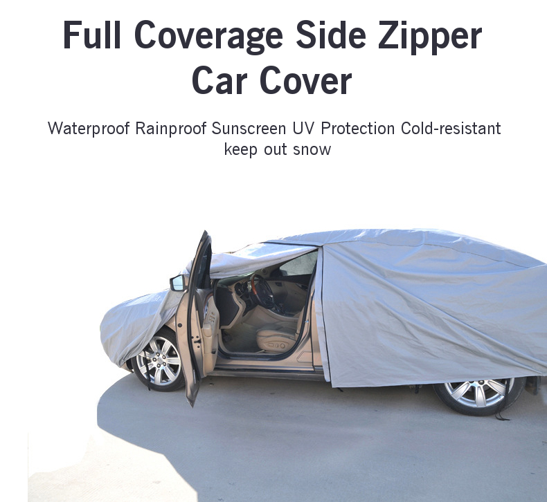 Housse de voiture Imperméable à l'eau Protecteur anti-pluie Protection UV Protection contre les neige anti-froid 