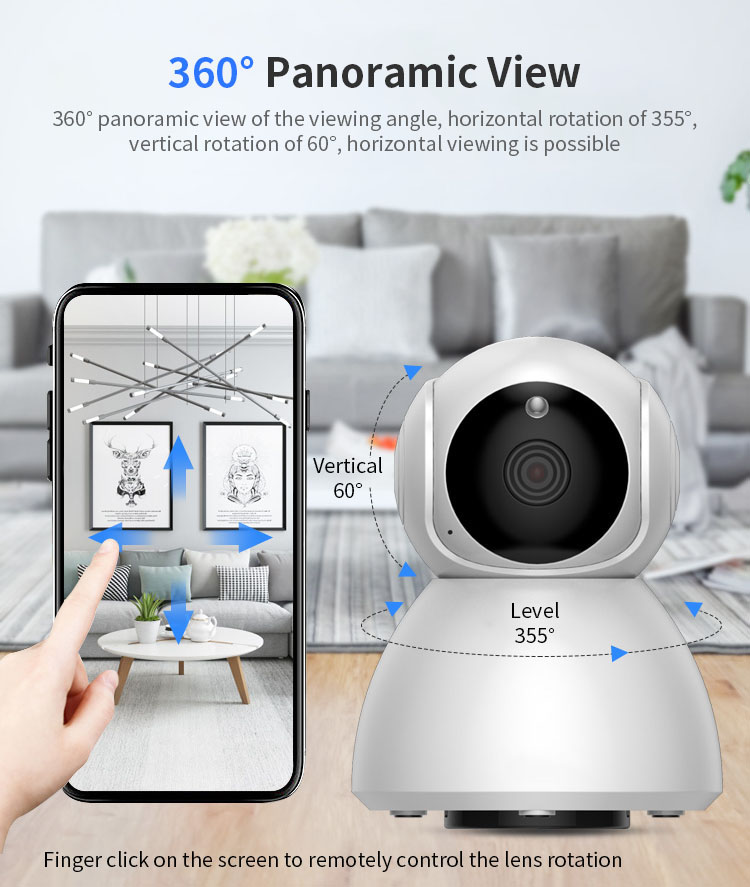 Xiaovv Q8 HD 1080P 360° Panoramic IP Camera Onvif Support Infrared Night Vision AI Mo-tion Detection Machine Panoramic Camera from xiaomi youpin 13