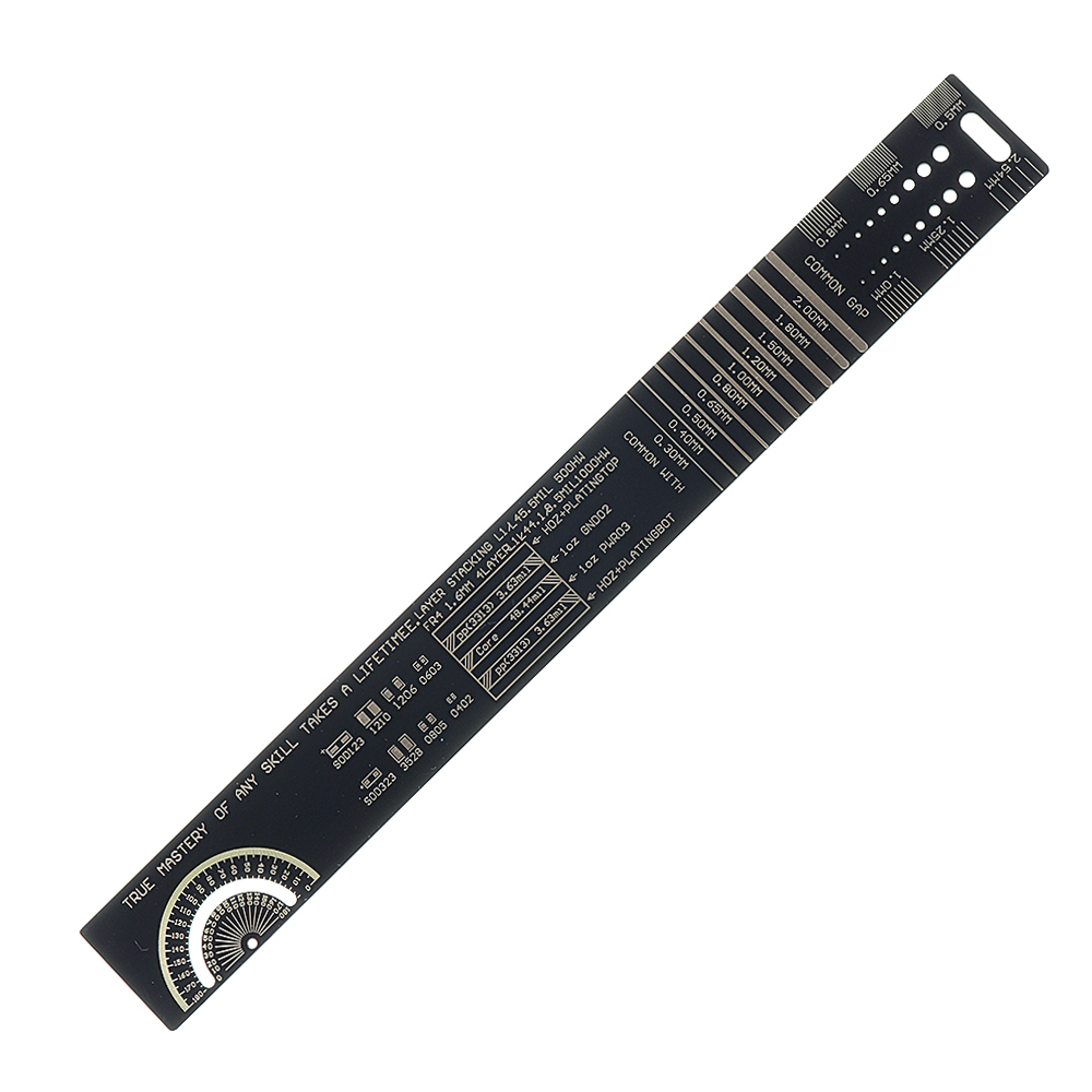 

25CM PCB Ruler For Electronic Engineers Measuring Tool PCB Reference Ruler Chip IC SMD Diode Transistor Package Electronic