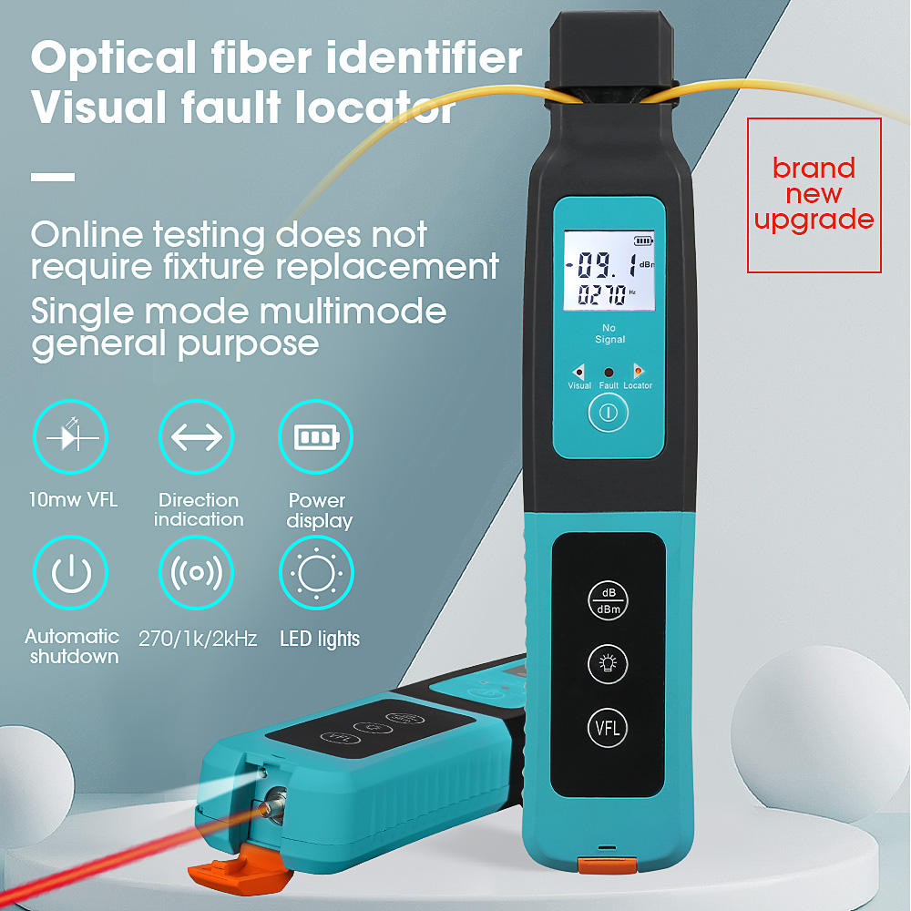 Find 800 1700nm Live Fiber Optic Identifier Built in 10mw Visual Fault Locator for 3 0/2 0/0 9/0 25mm Fiber Optic Cable for Sale on Gipsybee.com with cryptocurrencies