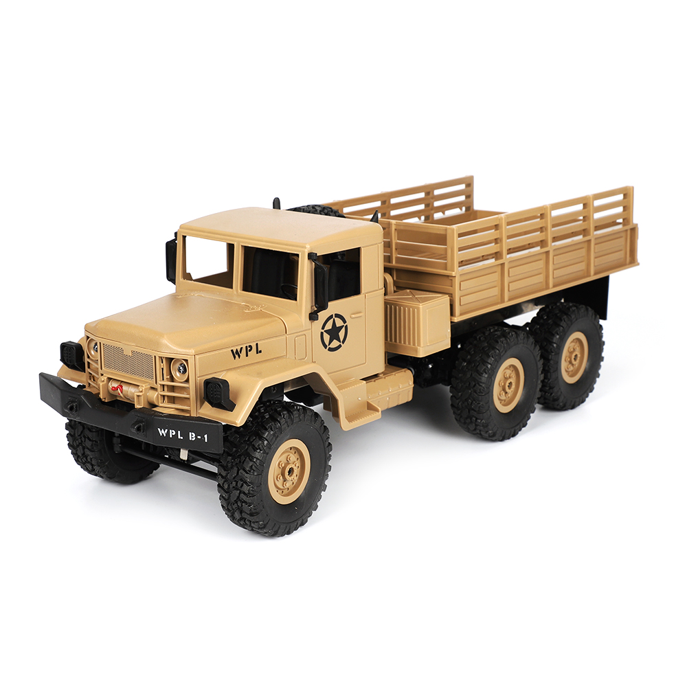 WPL B16 1/16 6WD Yellow Military Truck KIT