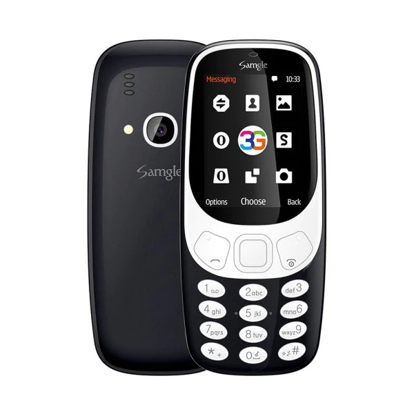 

Samgle 3310 3G Network 1450mAh 2.4 inch 3D Screen bluetooth Dual Sim Card Dual Standby Feature Phone