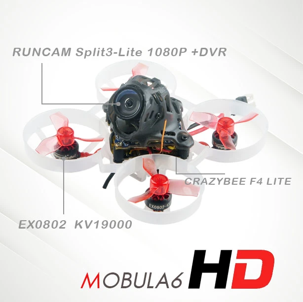 Happymodel Mobula6 HD M6 65mm FPV Drone BNF