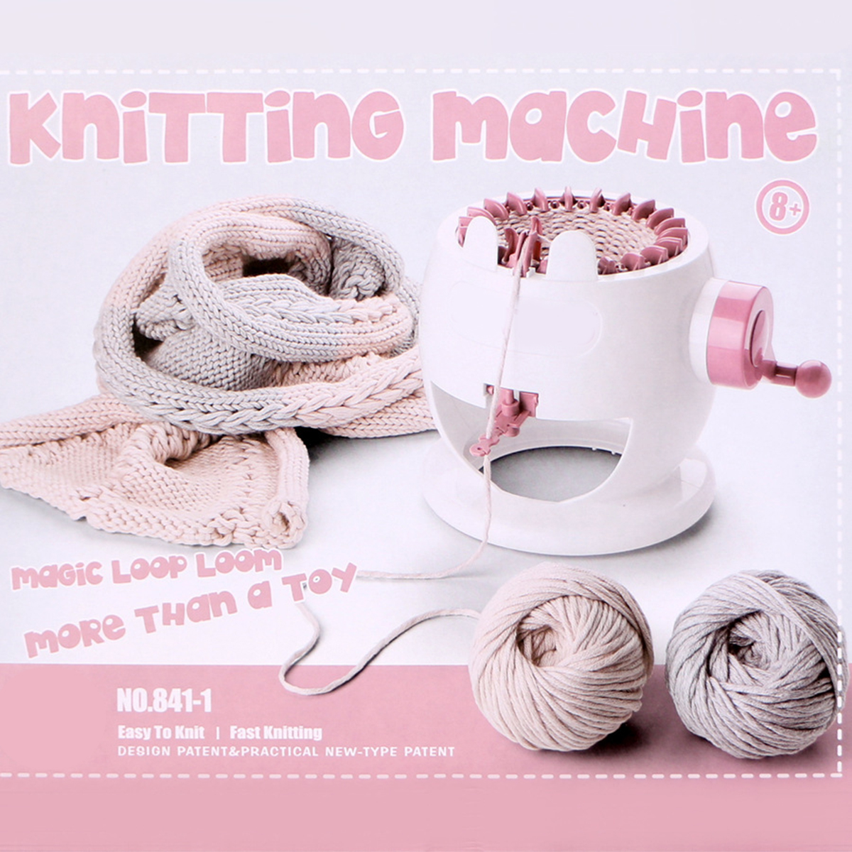 Kids Knitting Machine Mini Children Weaving Loom Knit For Hats Scarves Socks Toy