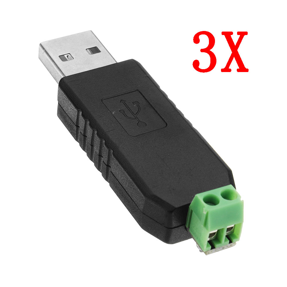 

3pcs USB To RS485 Converter Module USB To TTL / RS485 Dual Function Dual Protection Support LED Display Communication Data