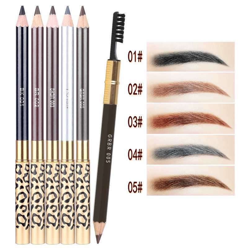 

5 Colors Double Head Eyebrow Pen Brushes Makeup Tools