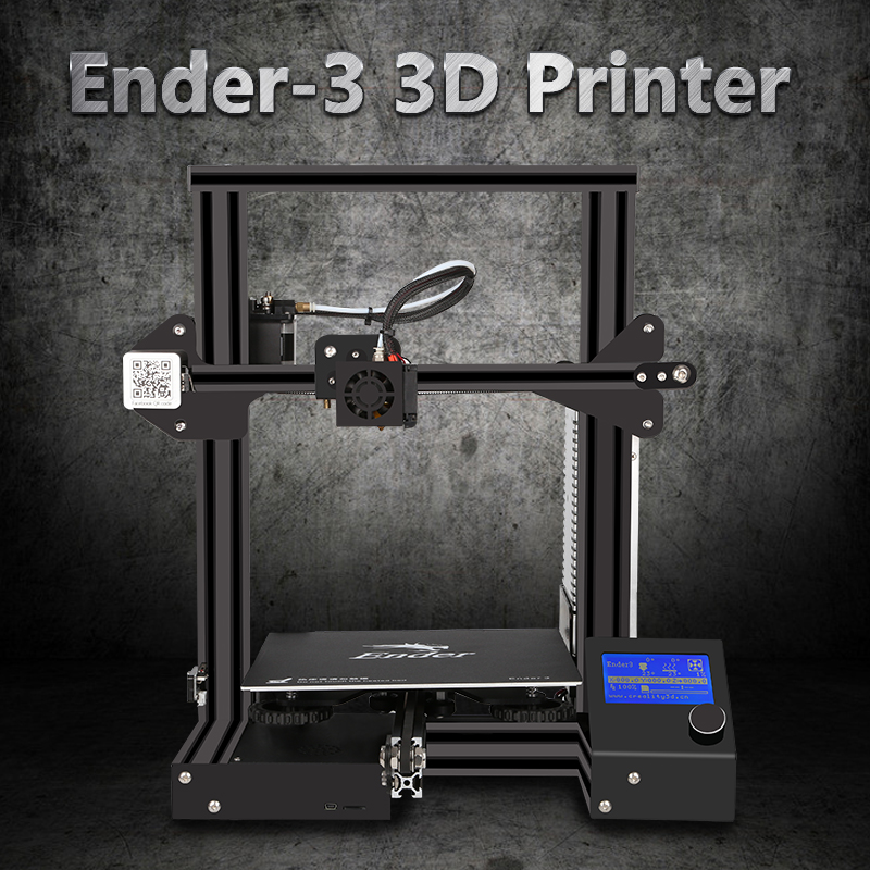Creality 3D® Ender-3 V-slot Prusa I3 DIY 3D Printer Kit 220x220x250mm Printing Size With Power Resume Function/MK10 Extruder 1.75mm 0.4mm Nozzle 61