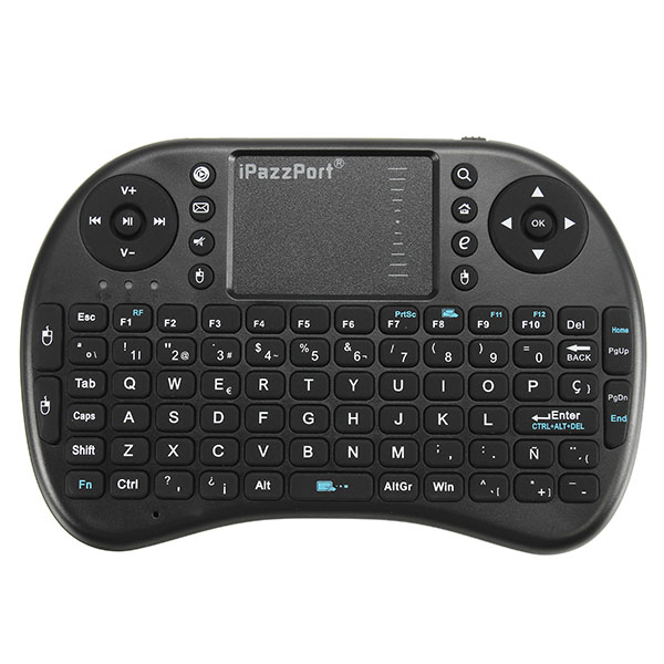 

Ipazzport I8 2.4G Wireless Spanish Version Rechargeable Mini Keyboard Touchpad AirMouse