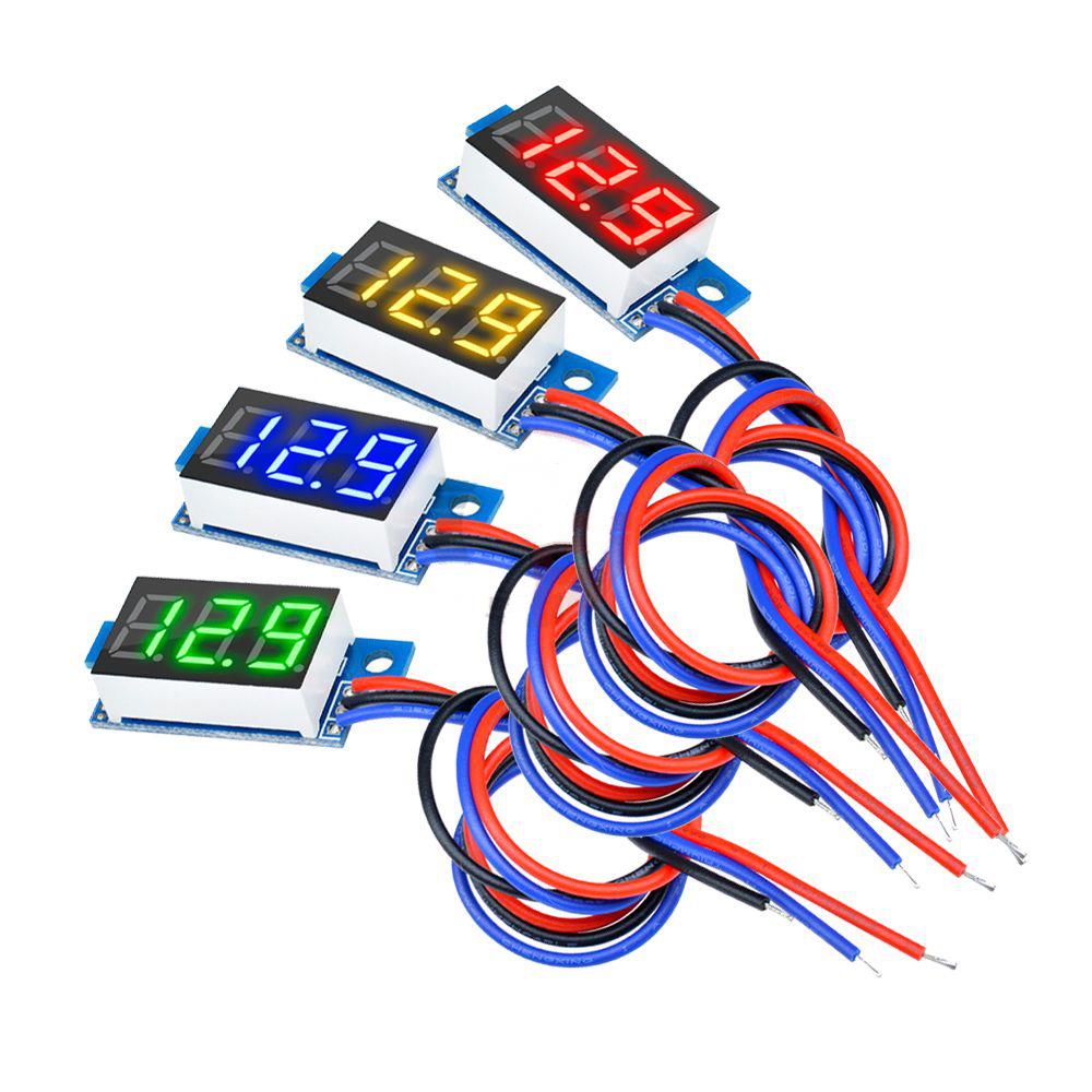 

Geekcreit® DC 0-100V 0.36 Inch Mini Digital Volt Meter Voltage Tester3 Wire Digital Volt Indicator Car Voltmeter
