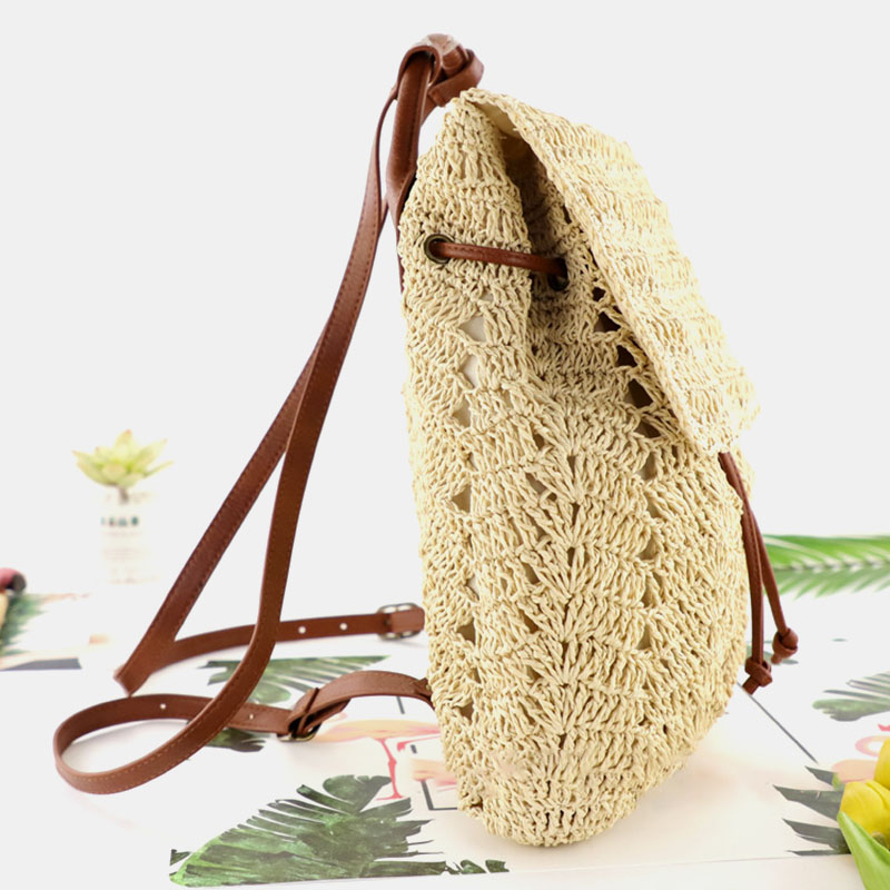 Handbags & Bags - Women Mori Series String Straw Bag Dual-use Woven Bag ...