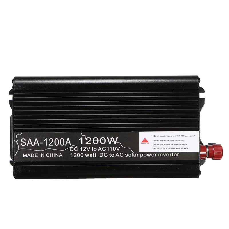

1200W 12V DC To 110V AC Solar Power Inverter Modified Sine Wave Converter