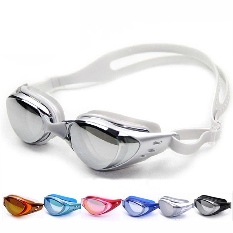 

Electroplated Myopia Goggles Waterproof Anti Fog Anti-UV Wearable Swimming Glasses