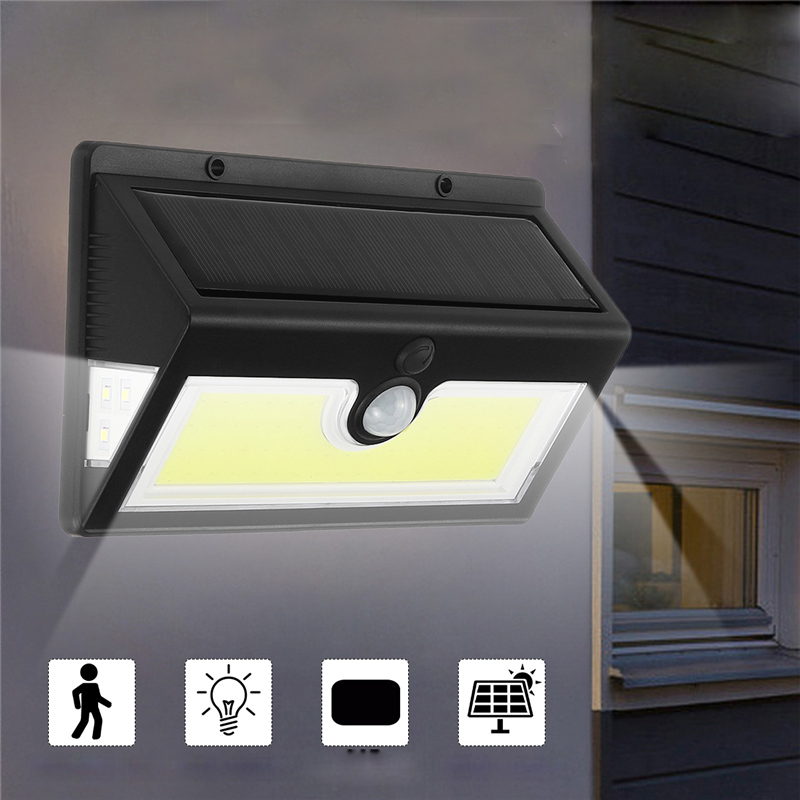 

100LED Solar Wall Light Motion Activated Lamp IP65 Outdoor Yard Garden Lamp