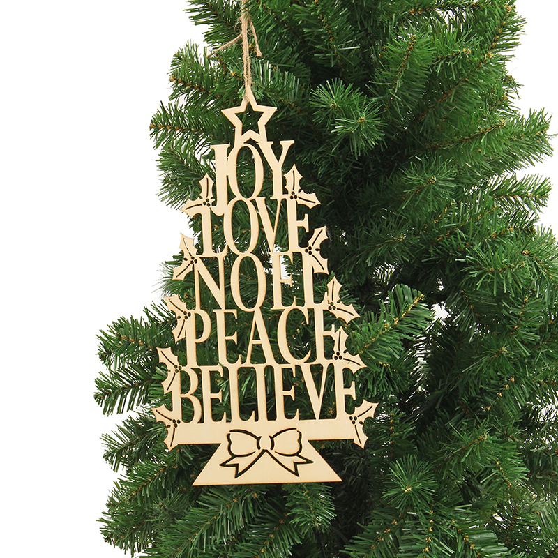 

Рождественская вечеринка Домашнее украшение Английское дерево алфавита Висячие украшения для детей Детский подарок