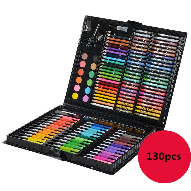 

130pcs Painting Box Set Children's Drawing Marker Pen Animation Sketch Markers For Artist Manga