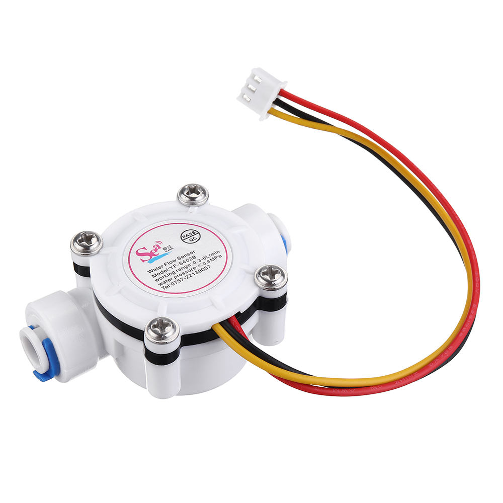 

3pcs G1/4 DN8 Water Flow Sensor PE Pipe Water Flow Meter 0.3-8L/MIN Quick Connection Water Dispenser