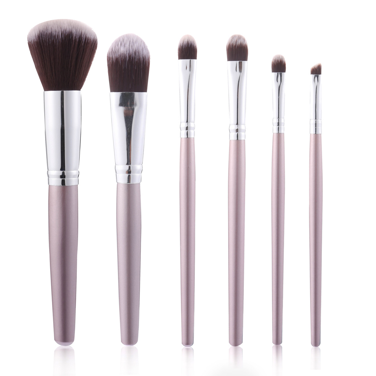

6pcs Luckyfine Soft Makeup Brushes Set Foundation Blend Lips Liner Eye Shadow Powder Cosmetics Tool