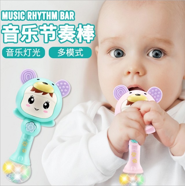 

Детские игрушки 0-1 лет погремушка погремушка музыкальный ритм-бар новорожденного ребенка 3-6-12 месяцев головоломки