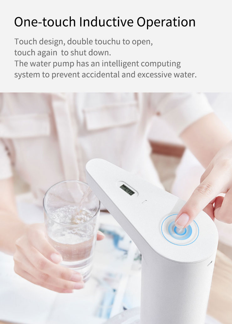 Original Xiaolang Automatic Rechargeable USB Mini Touch Switch Water Pump Wireless Electric Dispenser with TDS Device from xiaomi youpin (White) 16