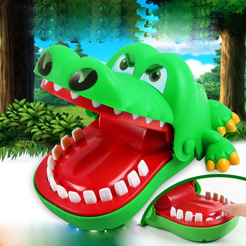 

Mini Large Size Bite The Hand Crocodile Children Kids Funny Trick Toys Novelties Board Game Gift Collection