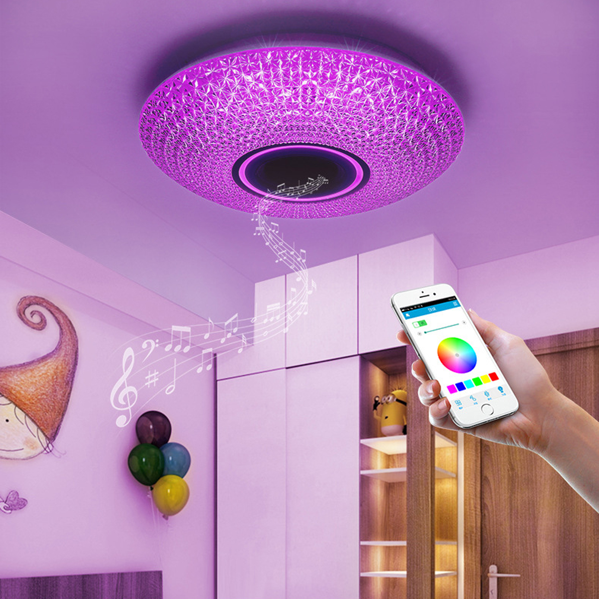 Find 40cm Ceiling Light Modern Ceiling Lamp Surface Mount Flush Panel Remote Control Light for Restaurant Foyer Bedroom for Sale on Gipsybee.com with cryptocurrencies