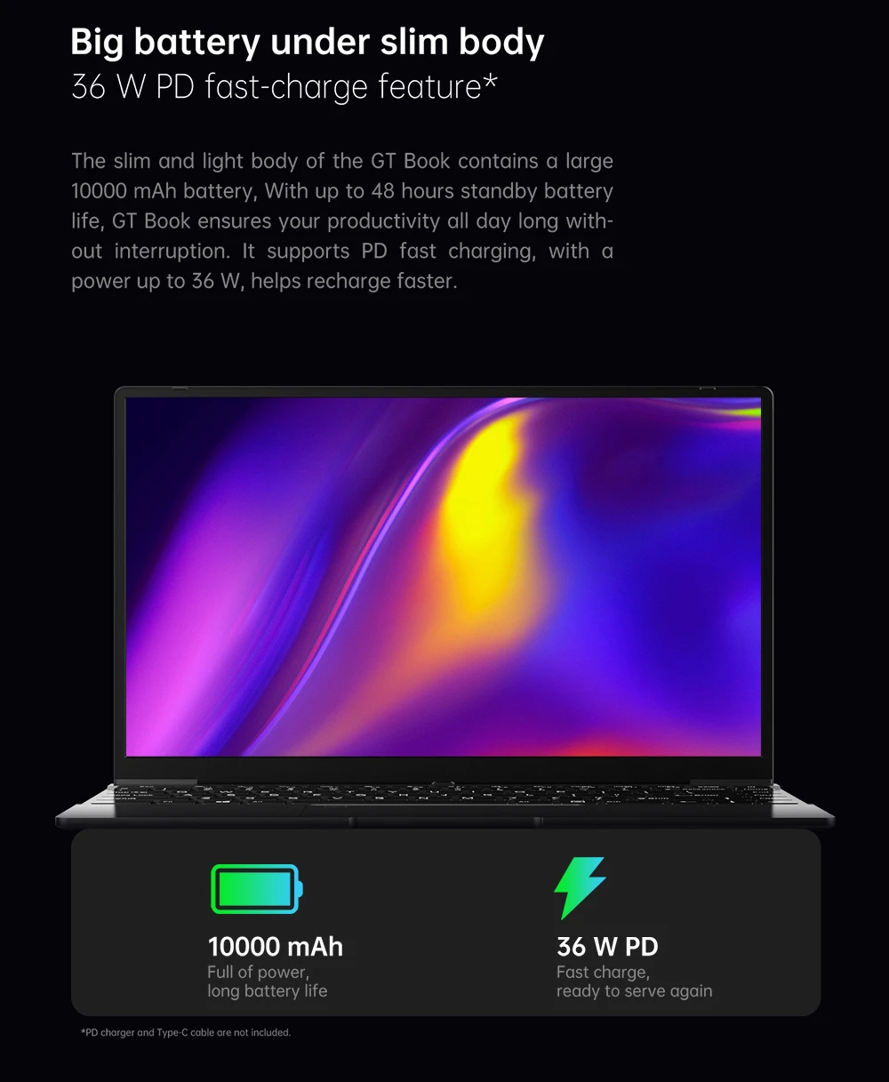 ALLDOCUBE GTBook - olcsó notebook új generációs Intel procival és 12 GB memóriával 1