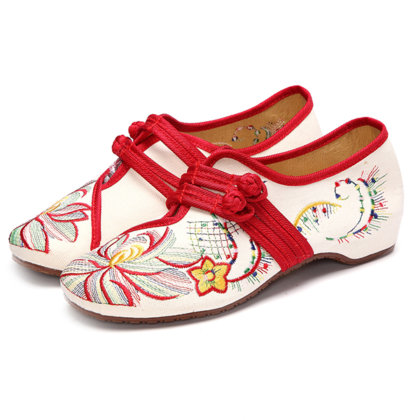 

Размер США 5-12 Женское Повседневная вышивка с цветочным принтом На открытом воздухе Плоские туфли