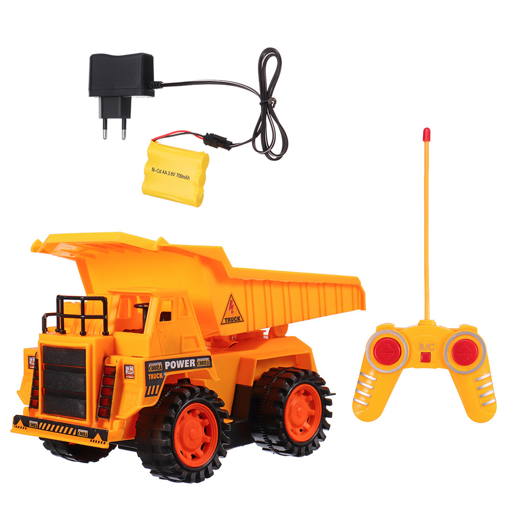 

Xuezhishan Toys 1011 4WD 5CH Wireless Rc Car Flashing Construction Dump Truck Excavator Bulldozer