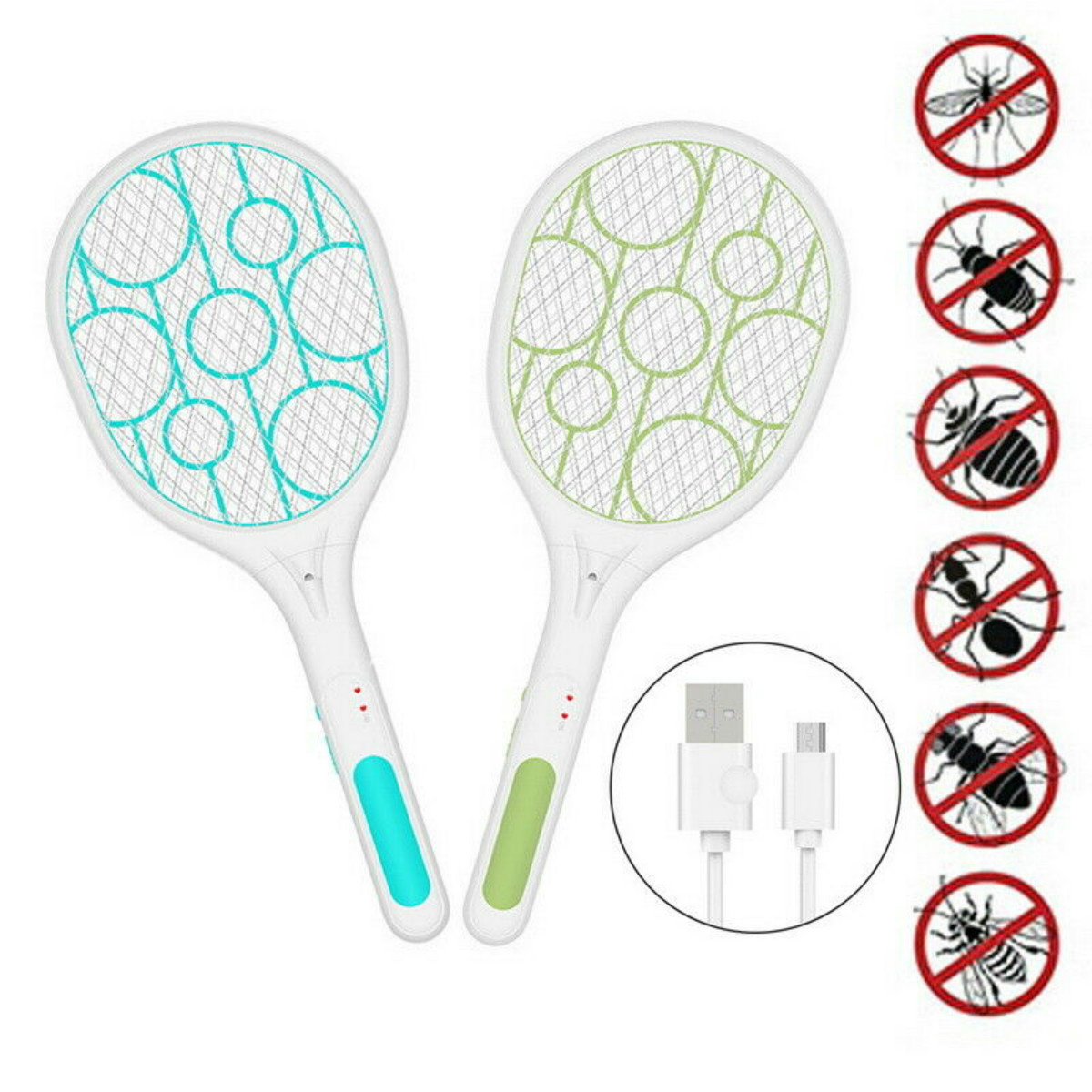 Electric Fly Swatter Fly Bug ...