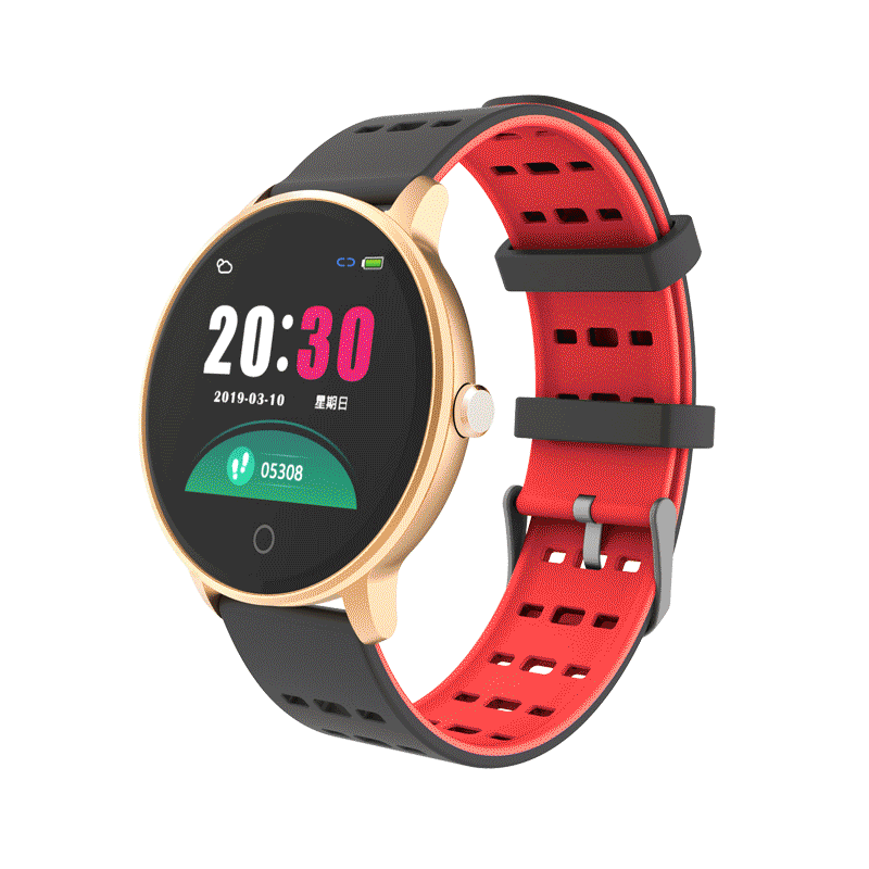 

Bakeey V5 Weather Push Heart Rate Blood Pressure Oxygen Monitor Multi-sport Modes Colorful Silicone Smart Watch