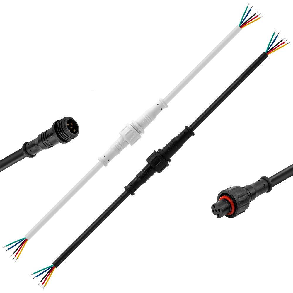 

Малый размер 2A 24AWG женский и мужской Водонепроницаемы IP67 кабель Провод Коннектор для 5-контактный LED полосы света
