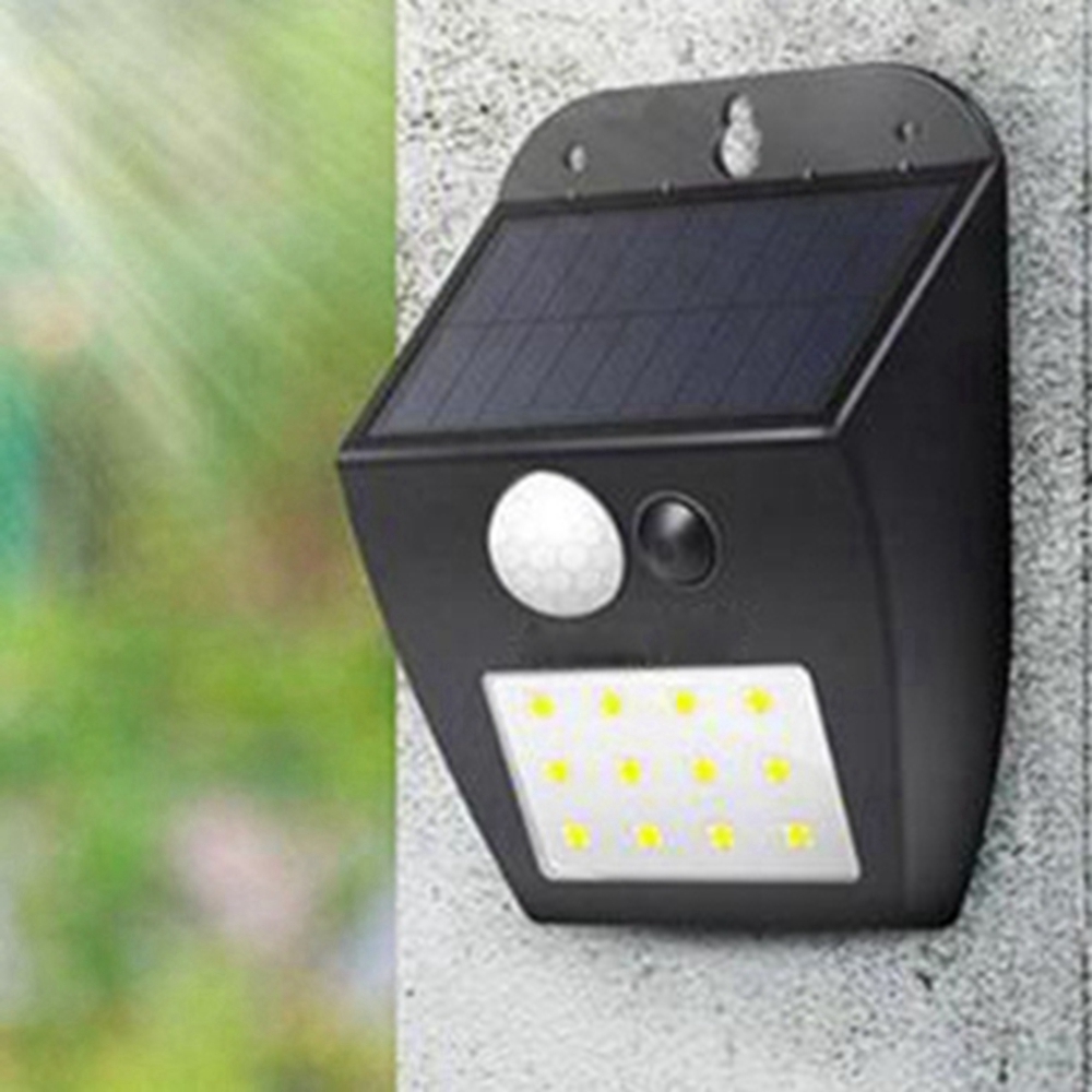 

Solar Powered 12 LED PIR Motion Sensor Wall Light Ourdoor Waterproof Garden Courtyard Security Lamp 3 Lighting Modes