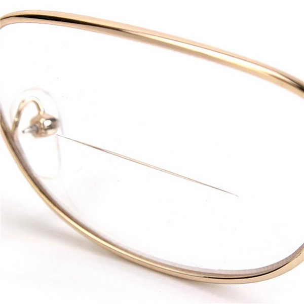 Metal Frame Rimmed Comfortable Bifocal Presbyopic Fatigue Relieve Reading Glasses Strength 1.0 1.5 2.0 2.5 3.0