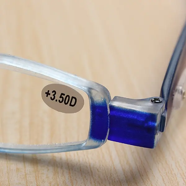 Blue 360 Degree Rotation Rotating Folding Presbyopic Reading Glasses Strength 1.0 1.5 2.0 2.5 3.0 3.5