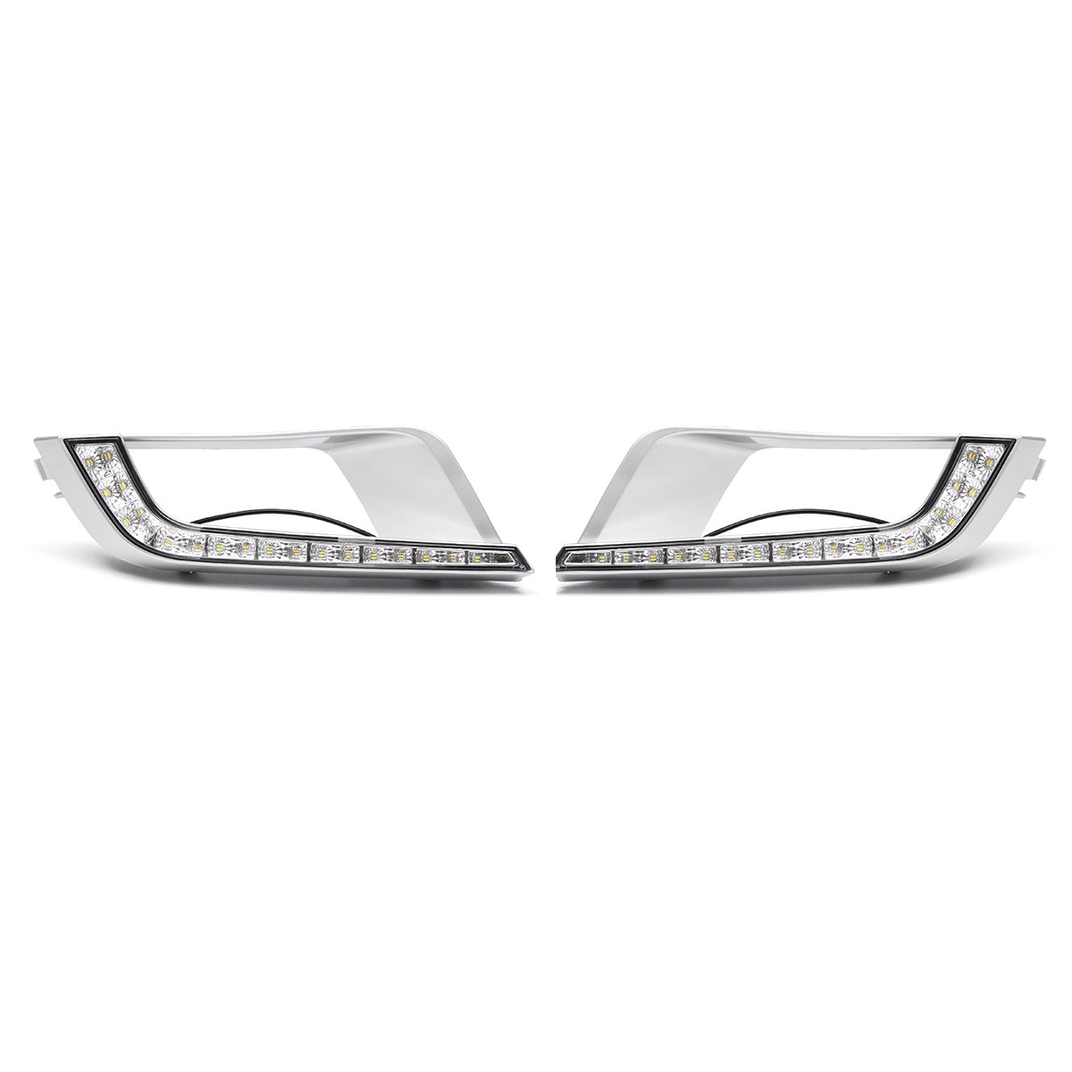 

2Pcs 12V 1A Car LED Daytime Running Lights Fog Lamp for Ford Ranger Wildtrak T6 MK2 2016 17 18