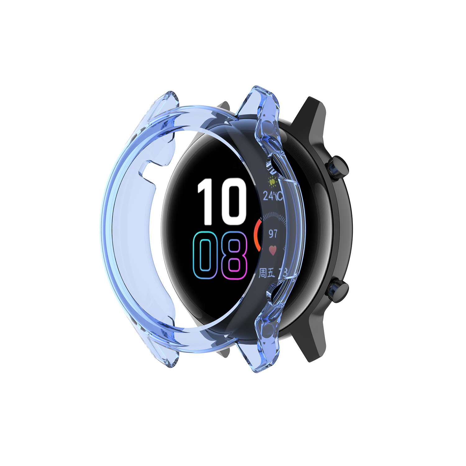 Find Bakeey TPU Half Cover Transparent Protector Case for Huawei Honor Magic Watch2 42mm/46mm for Sale on Gipsybee.com with cryptocurrencies