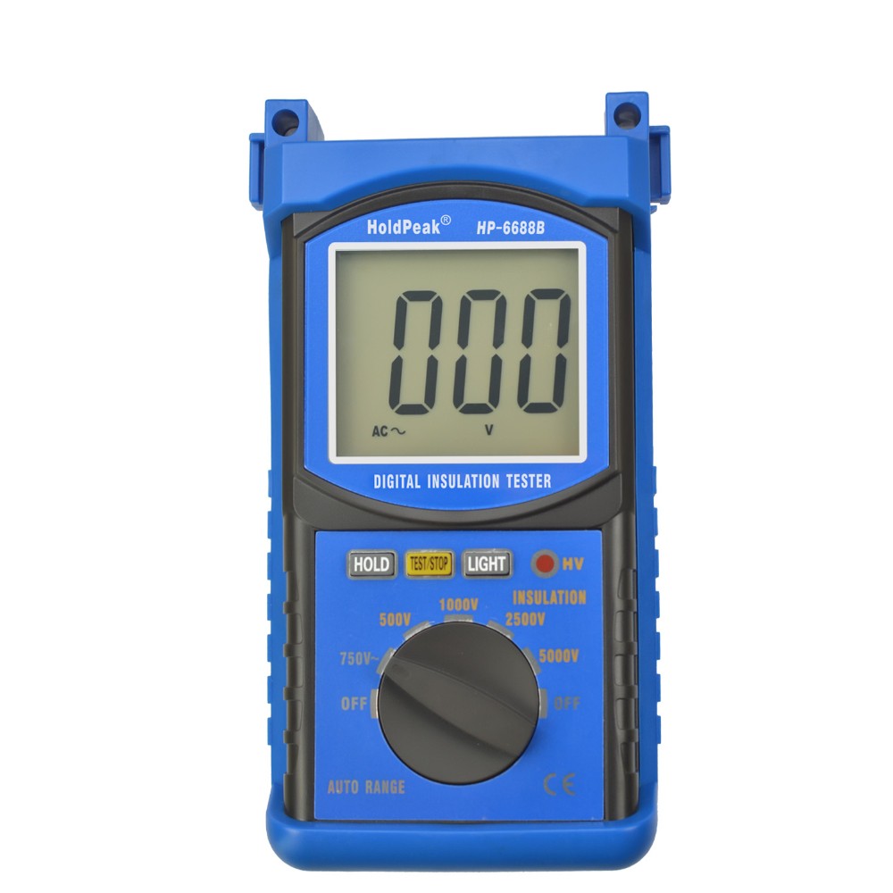 

HoldPeak HP-6688B Insulation Resistance Tester Meter Digital 5000V Auto Range Megohmmeter multimeter