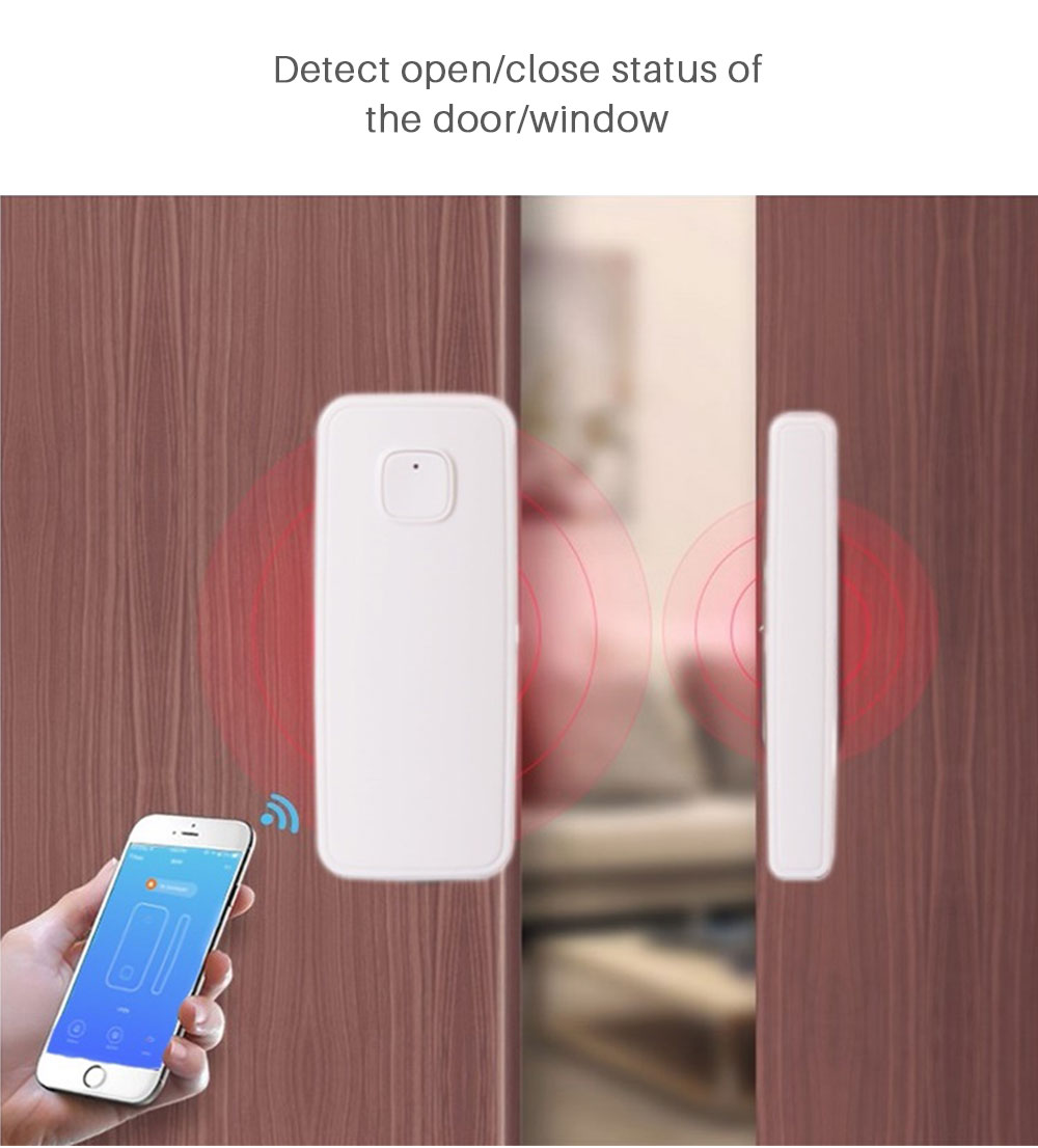 Bakeey Independent WIFI Wireless Door & Window Sensor Remote Alarm Compatible with Tuya Smart Life APP Amazon Alexa Echo Google Home IFTTT 8