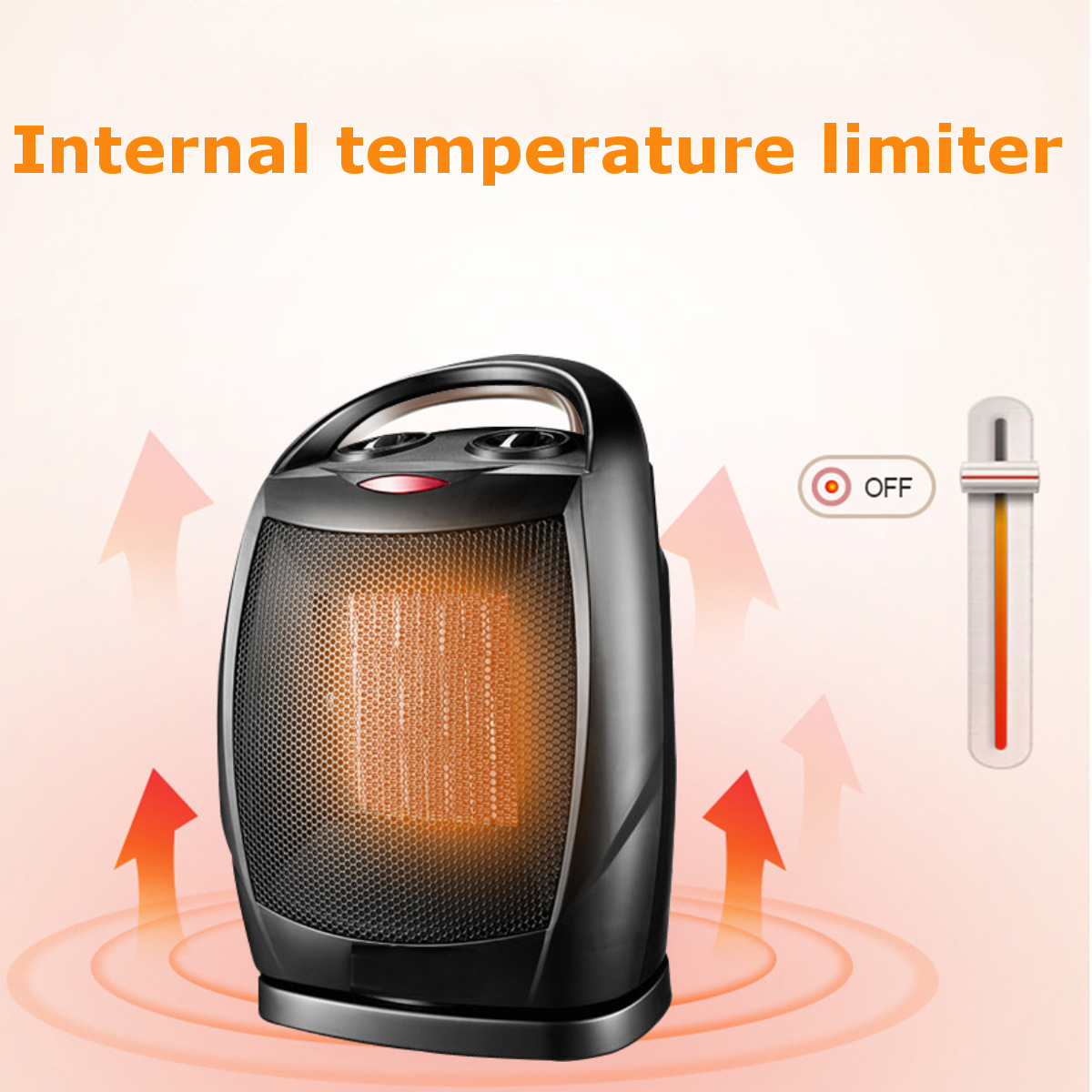 Portable Silent Heater Heating Fan Electric Room Office Thermostat Warm Machine 13